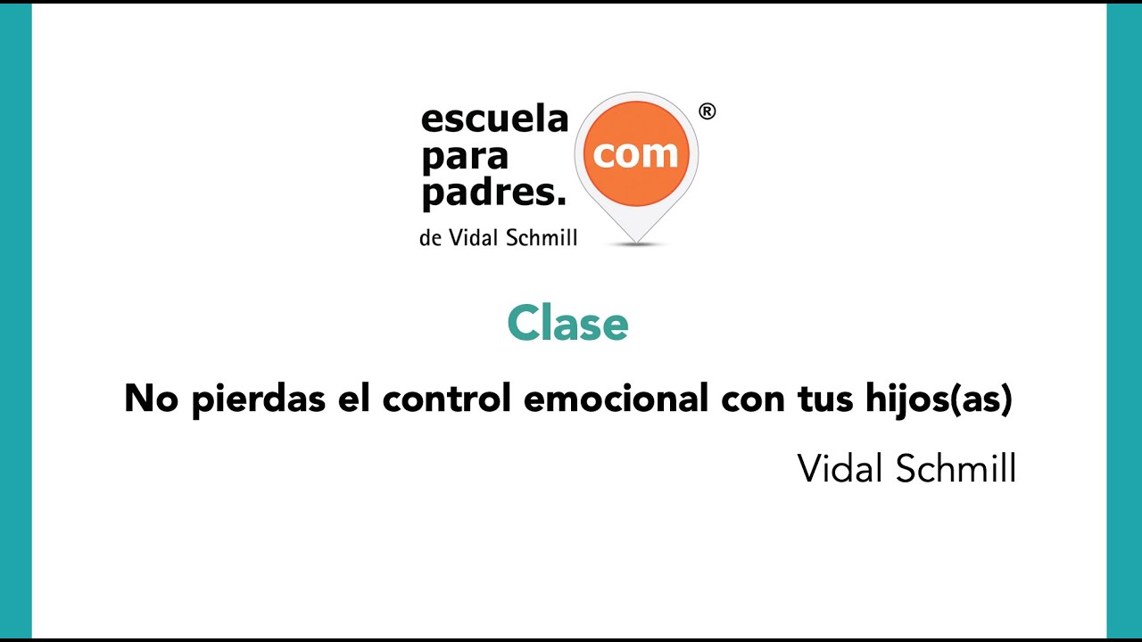 No pierdas el control emocional con tus hijos(as)