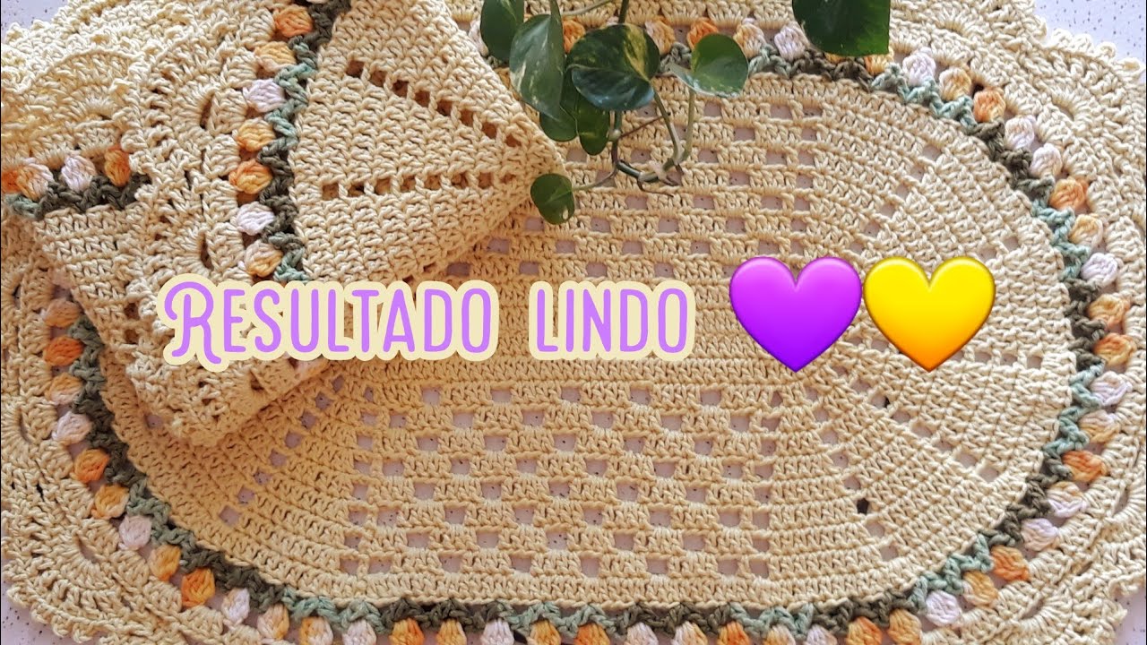 💜💛Tapete em crochê com tulipas | Lindo! + dicas | - Vem conferir! 💛💜