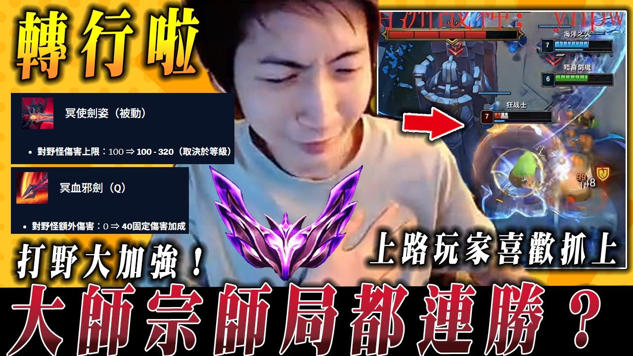 【小超夢劍魔打野】劍魔打野改強?直接轉行！【上路玩家喜歡抓上】我這打野更本不掉血│vs李星│Aatrox vs LeeSin│S15 BestChinaTopPlayerXCM