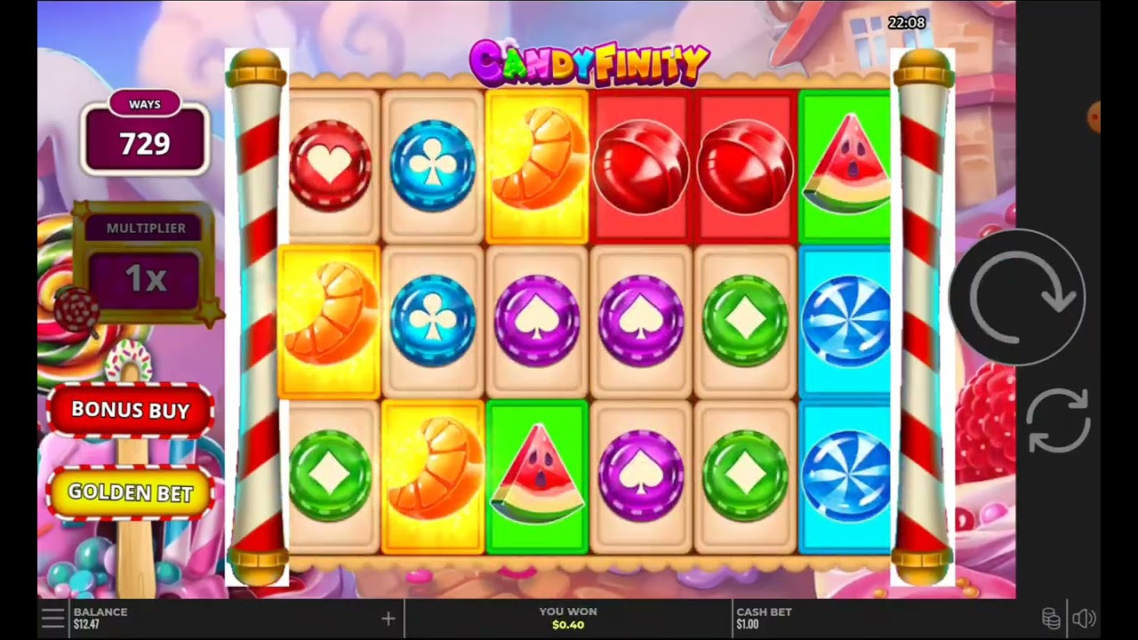 CandyFinity...new game on King Johnnie Casino...