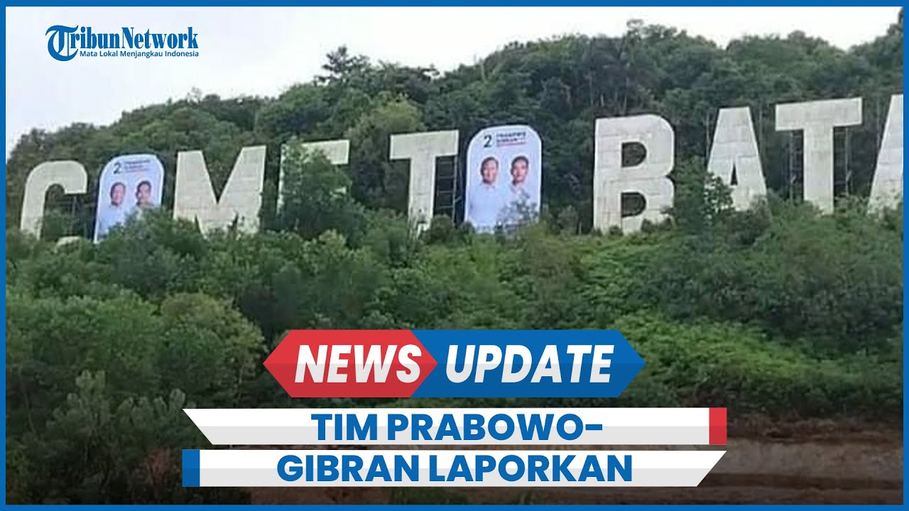 TKD Prabowo-Gibran Laporkan Bawaslu Copot Spanduk Kampanye di Welcome To Batam