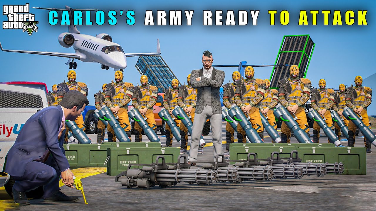 GTA 5 : CARLOS'S DANGEROUS ARMY IS BACK IN LOS SANTOS || BB GAMING
