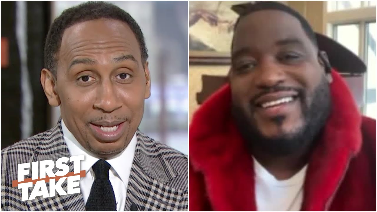 Damien Woody's fur coat steals the show | First Take