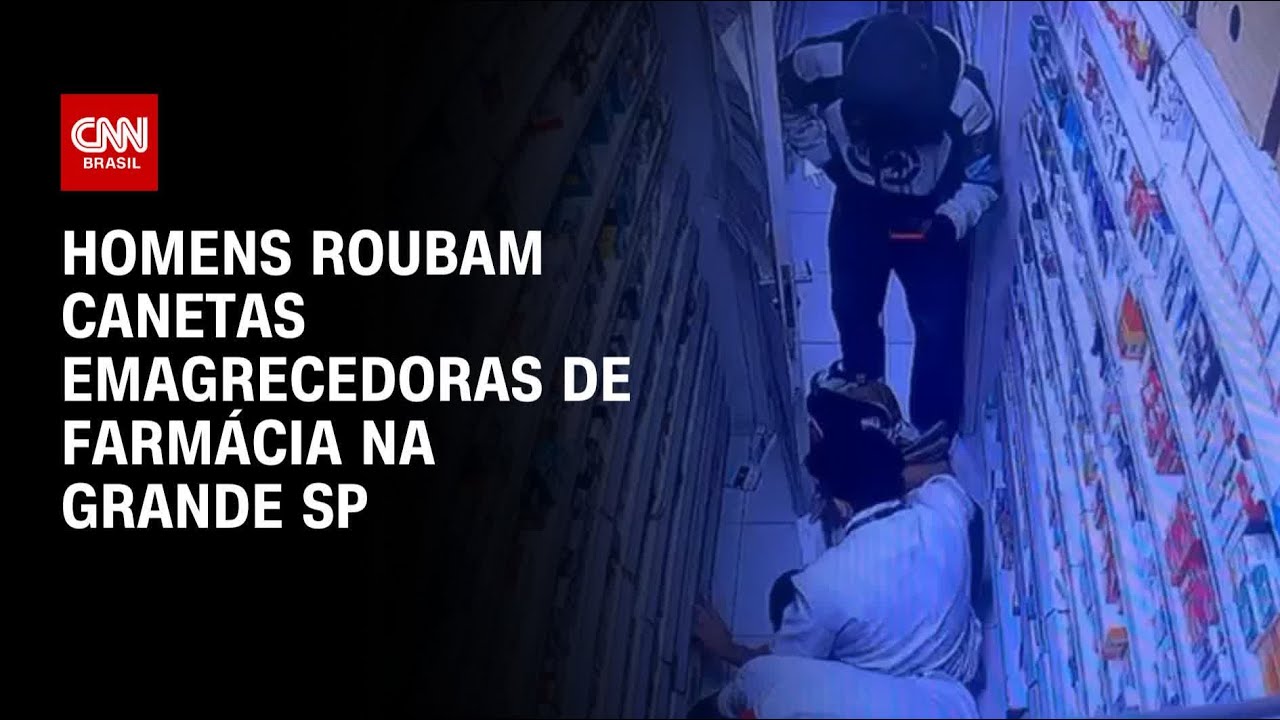 Homens roubam canetas emagrecedoras e fazem funcionários reféns em farmácia de SP | CNN 360º