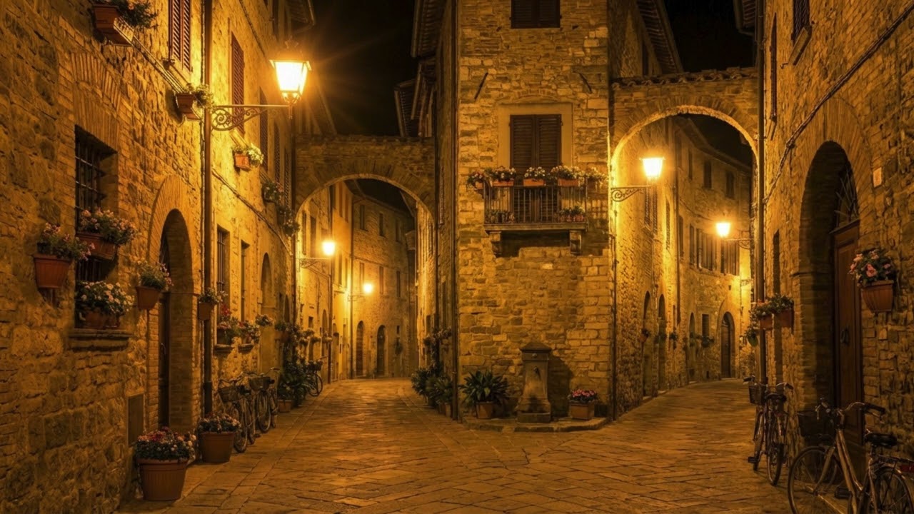 Italian Streets at Night 🌙 Chill Jazz Ambience | Vol. 13
