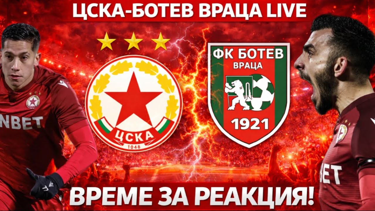 CSKA Sofia vs Botev Vratsa Live | ВРЕМЕ ЗА РЕАКЦИЯ! Само победа 🔴