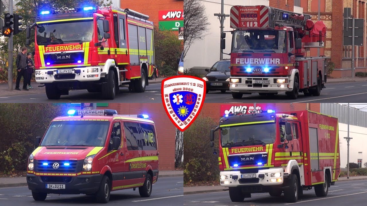 🚨 NEUES HLF 20 + DLK 23/12 + ELW + TLF 24/50 + GW-L 2 FEUERWEHR ILMENAU