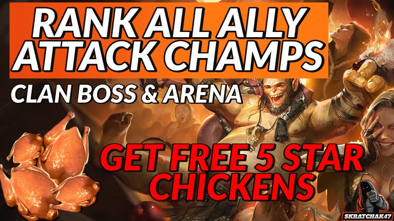 Rank All Ally Attack Champions | Chicken Challenge | Raid Shadow Legends