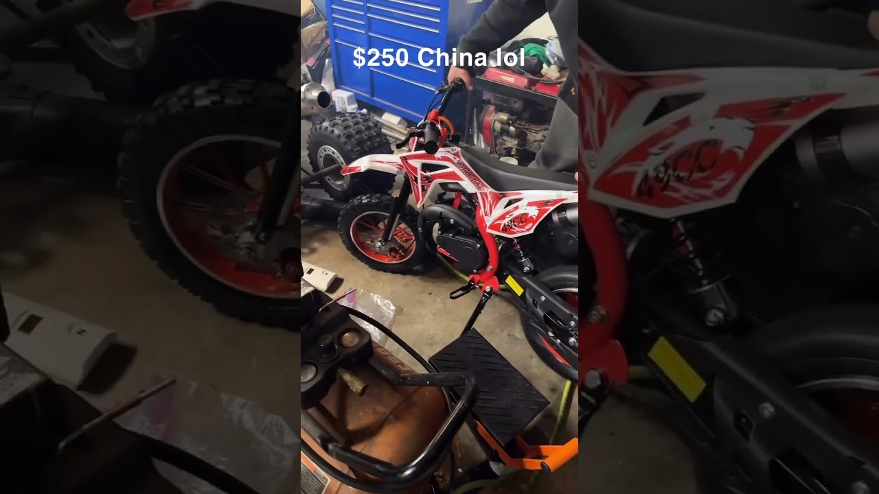 Temu $250 two stroke dirtbike from China 