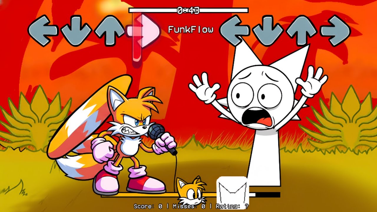 FNF Sonic Tails VS Sprunki Wenda Sings Chasing | Bluey FNF Mods