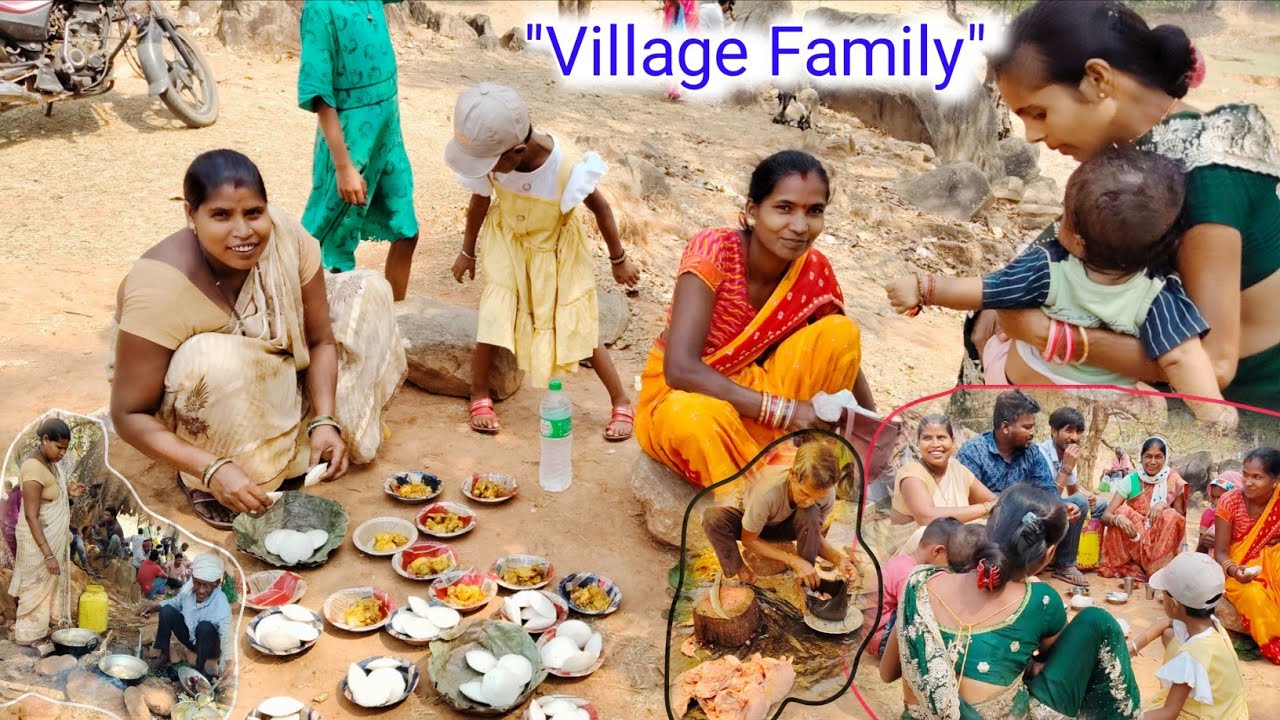 VILLAGE STYLE DESI CHICKEN BHURJI & IDLI | Traditional Outdoor Cooking & Eating Show! 🍗🥘🌾