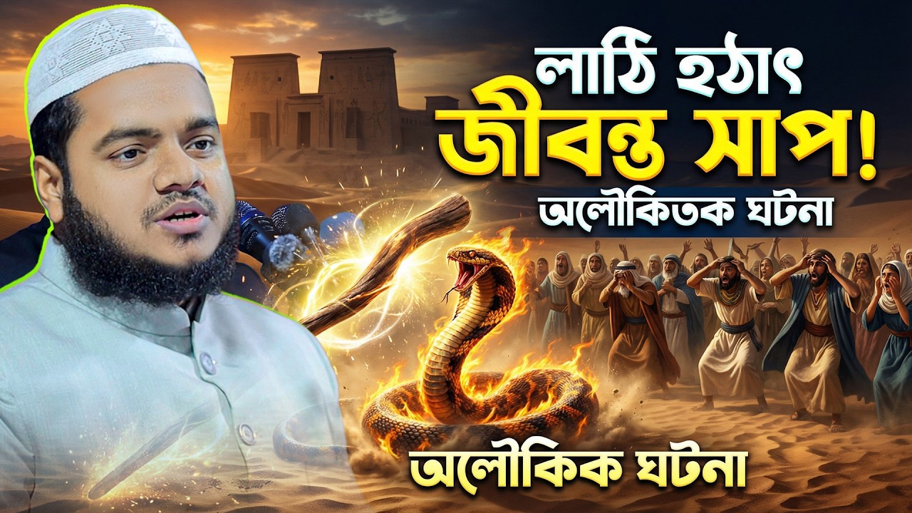 একটি লাঠি হঠাৎ সাপ! মুসা (আ.)-এর অলৌকিক ঘটনা শায়খ আব্দুল্লাহ বিন আব্দুর রাযযাক