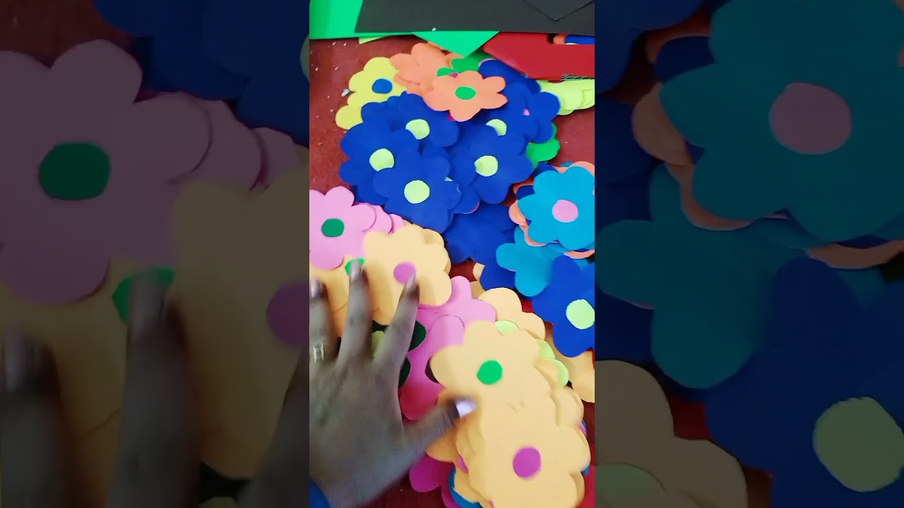 How to make paper Flower , wall hanging  ideas 