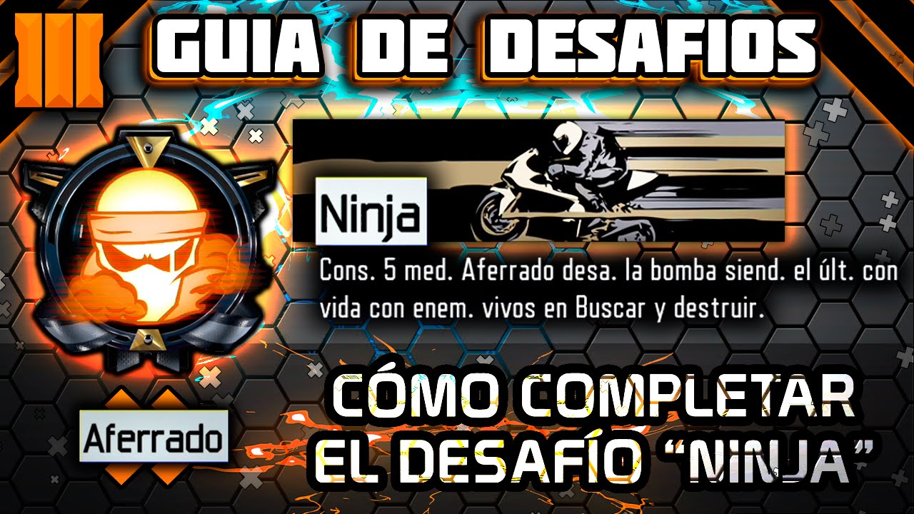 COMPLETA el DESAFÍO NINJA FÁCILMENTE - GUIA DE DESAFÍOS (5 Medallas AFERRADO)