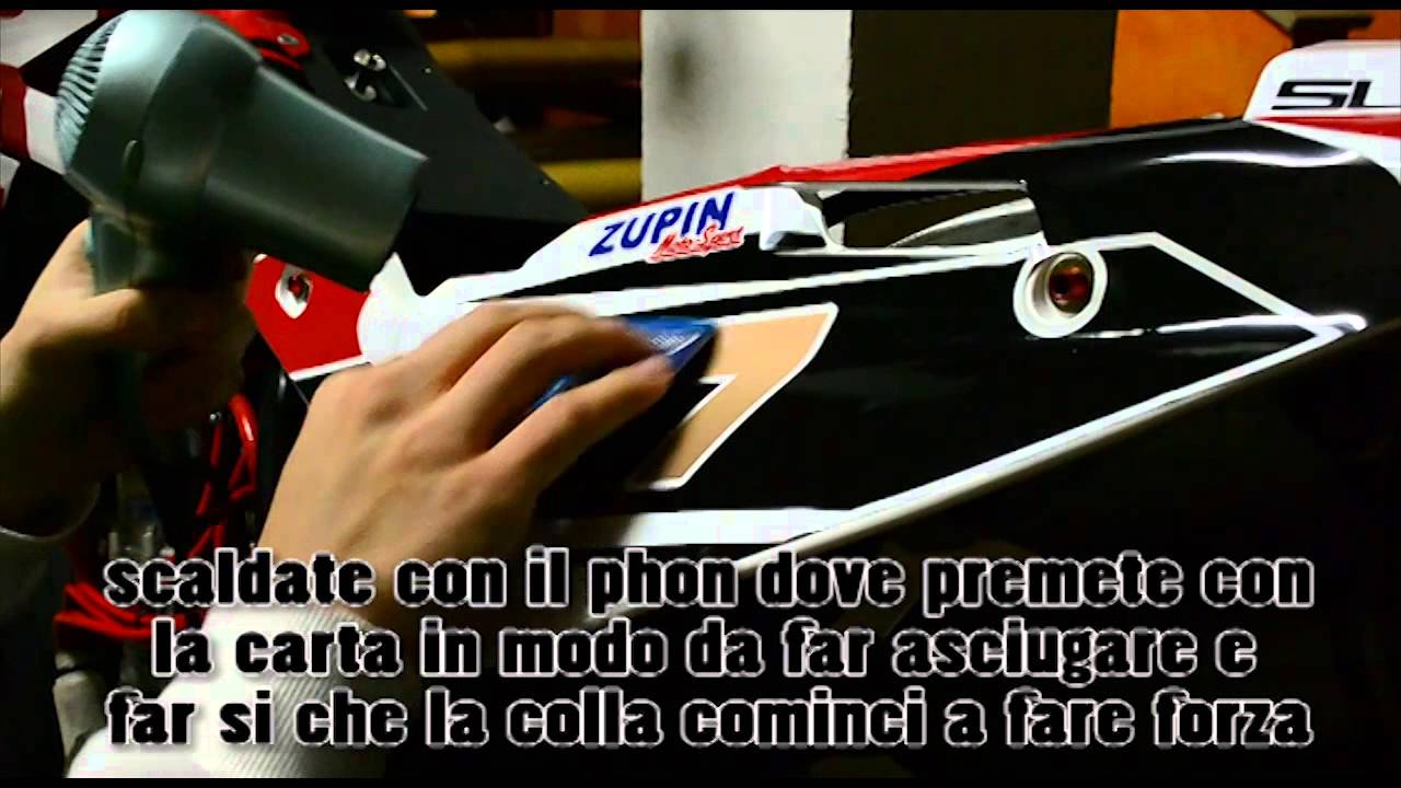 Come adesivare tramite metodo (acqua e sapone)