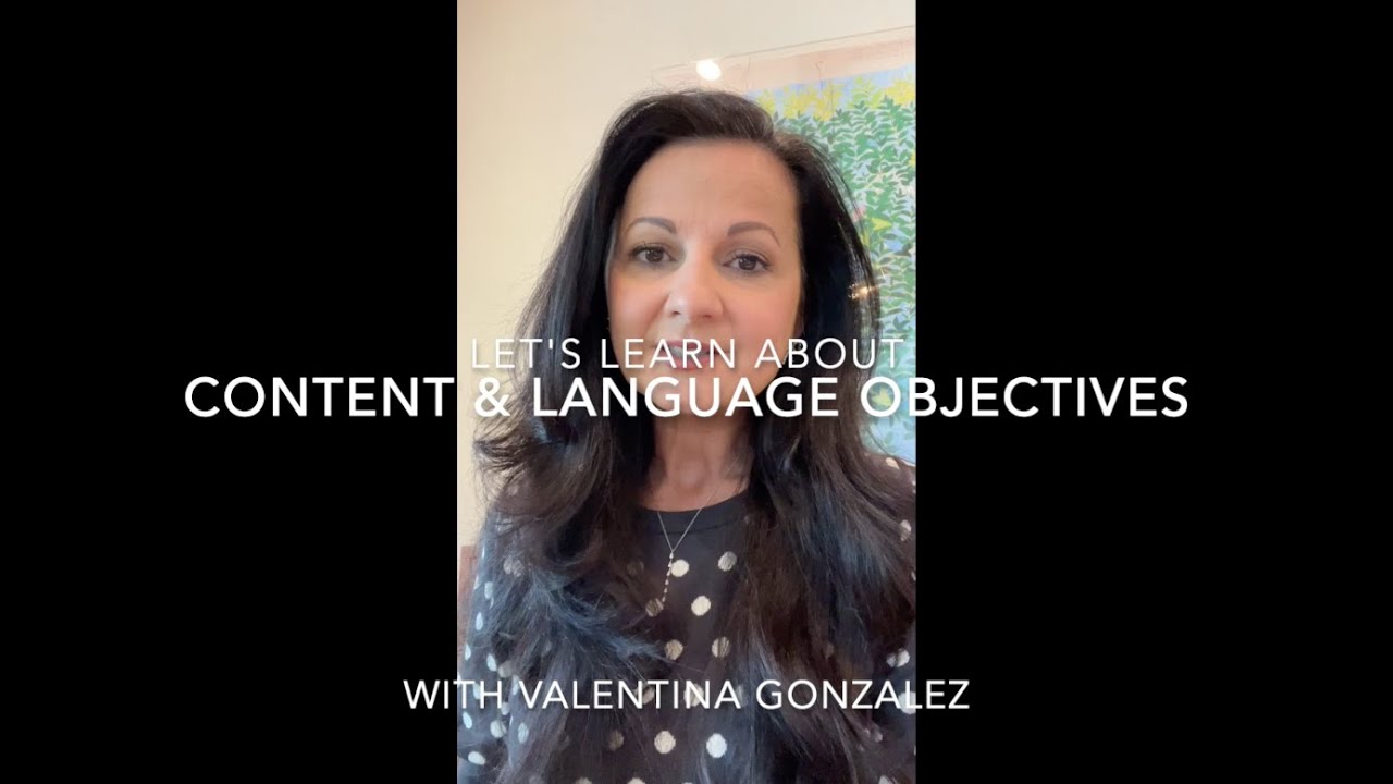 Content & Language Objectives