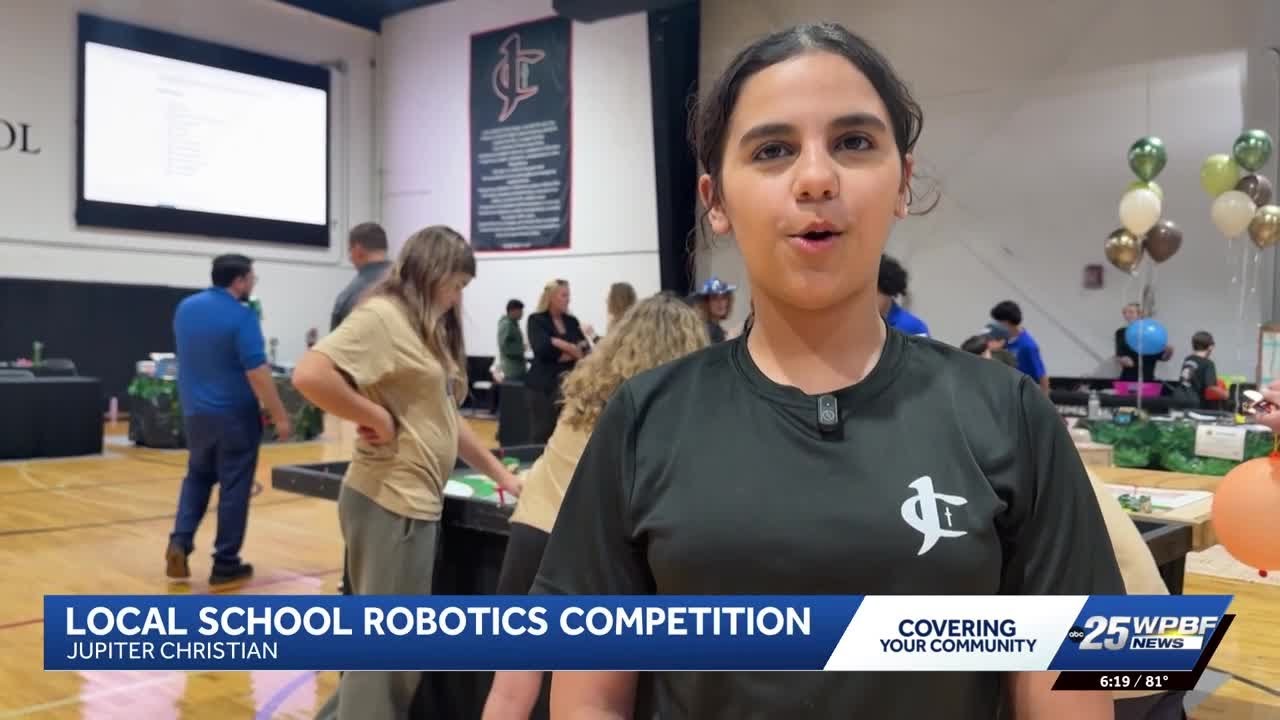 Students show off tech skills in Lego robotics competition at Jupiter Christian