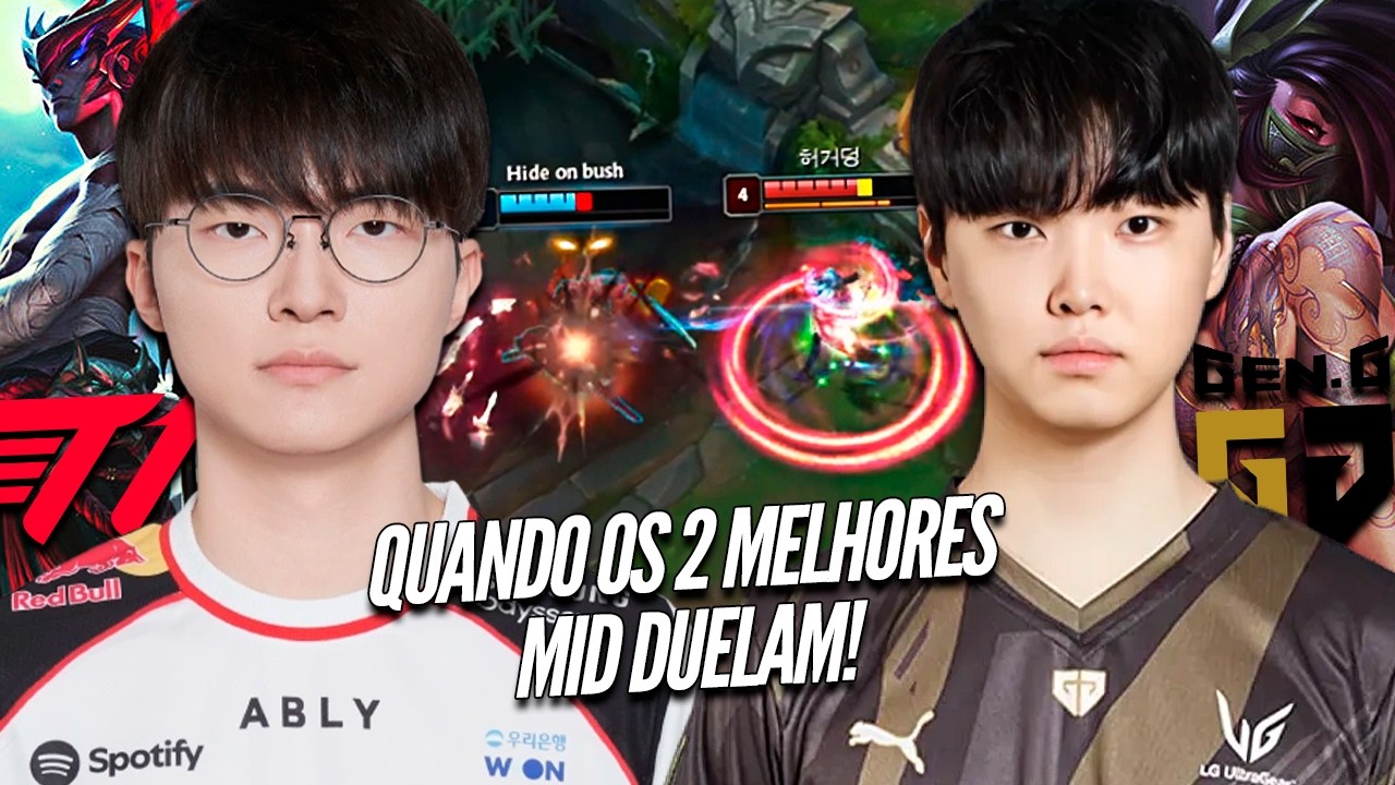 FAKER vs CHOVY, T1 vs GENG, QUANDO OS 2 MAIORES do MID se ENFRENTAM - ISSO É DUELO de FINAL!