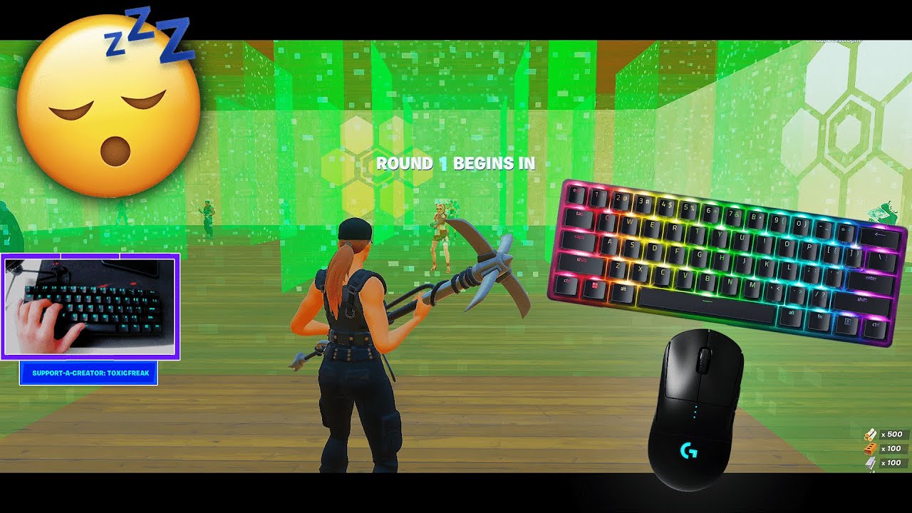 [4K] PVP BOX FIGHTS 📦 ASMR Fortnite Chill 🤩 Razer Huntsman Mini Clicky Keyboard Sounds 240Hz