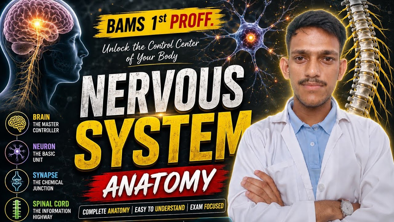  Nervous System One Shot 🧠 | Complete Anatomy Explained 🔥 | BAMS 1st Year | One Shot Lecture | #bams