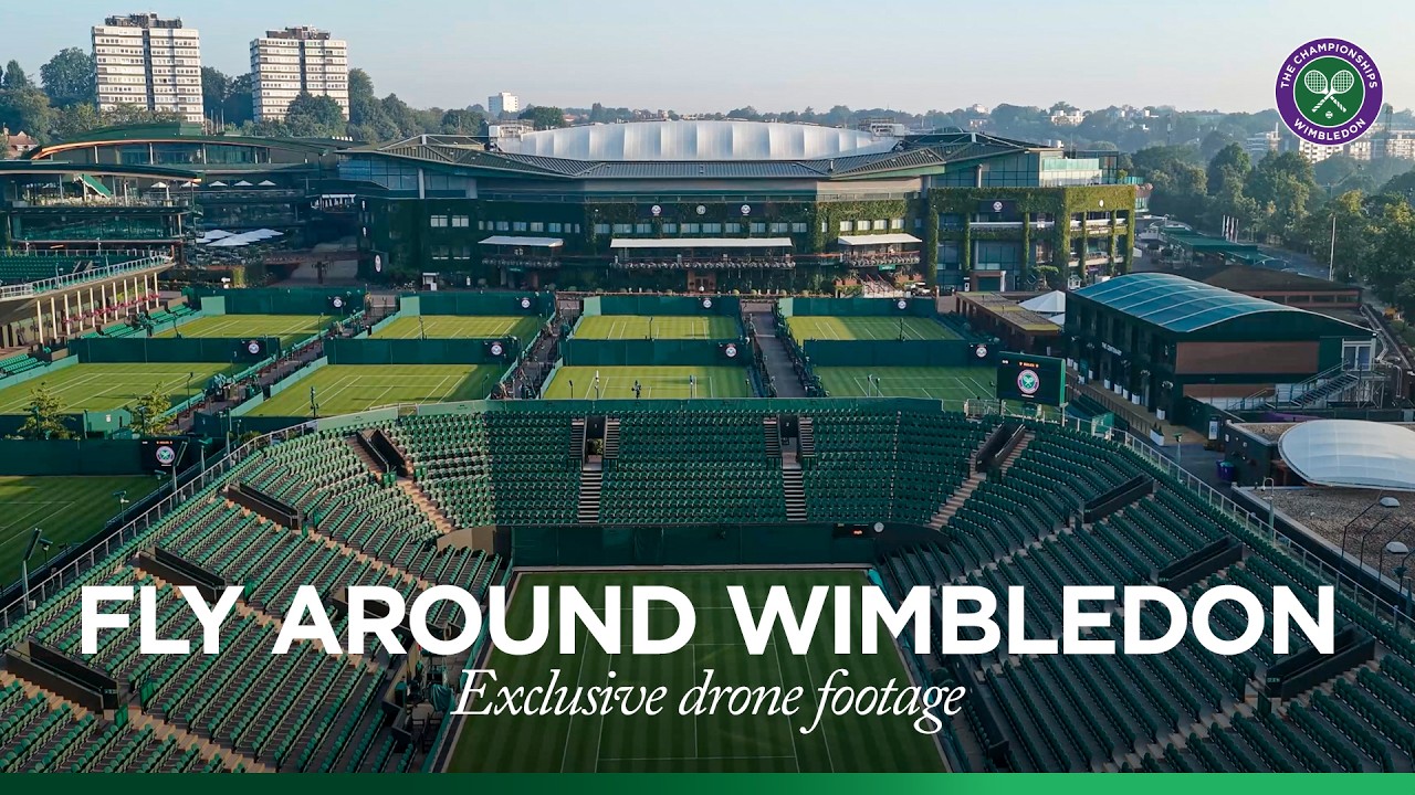 Wimbledon like you've never seen it before! 🤩 | Incredible drone footage