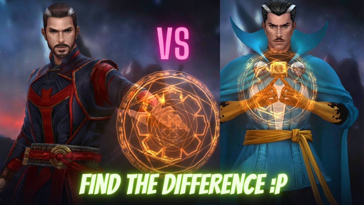 LVL 70 DOCTOR STRANGE UNIFORM COMPARISON - DORMAMMU GBR - MEPHISTO 49 (RAGE) - Marvel Future Fight