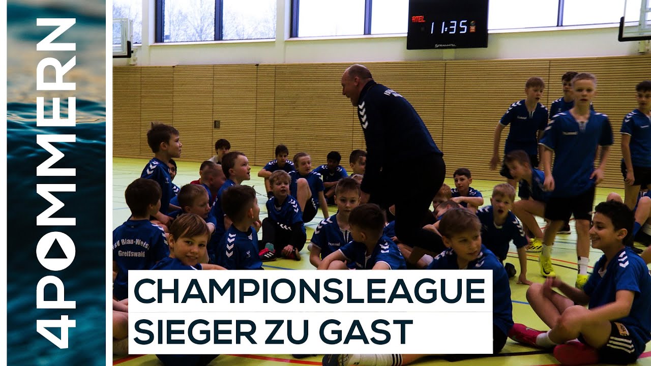Fußball beim FSV Blau Weiss – Championsleague Sieger Rene Tretschok zu Gast | Greifswald TV