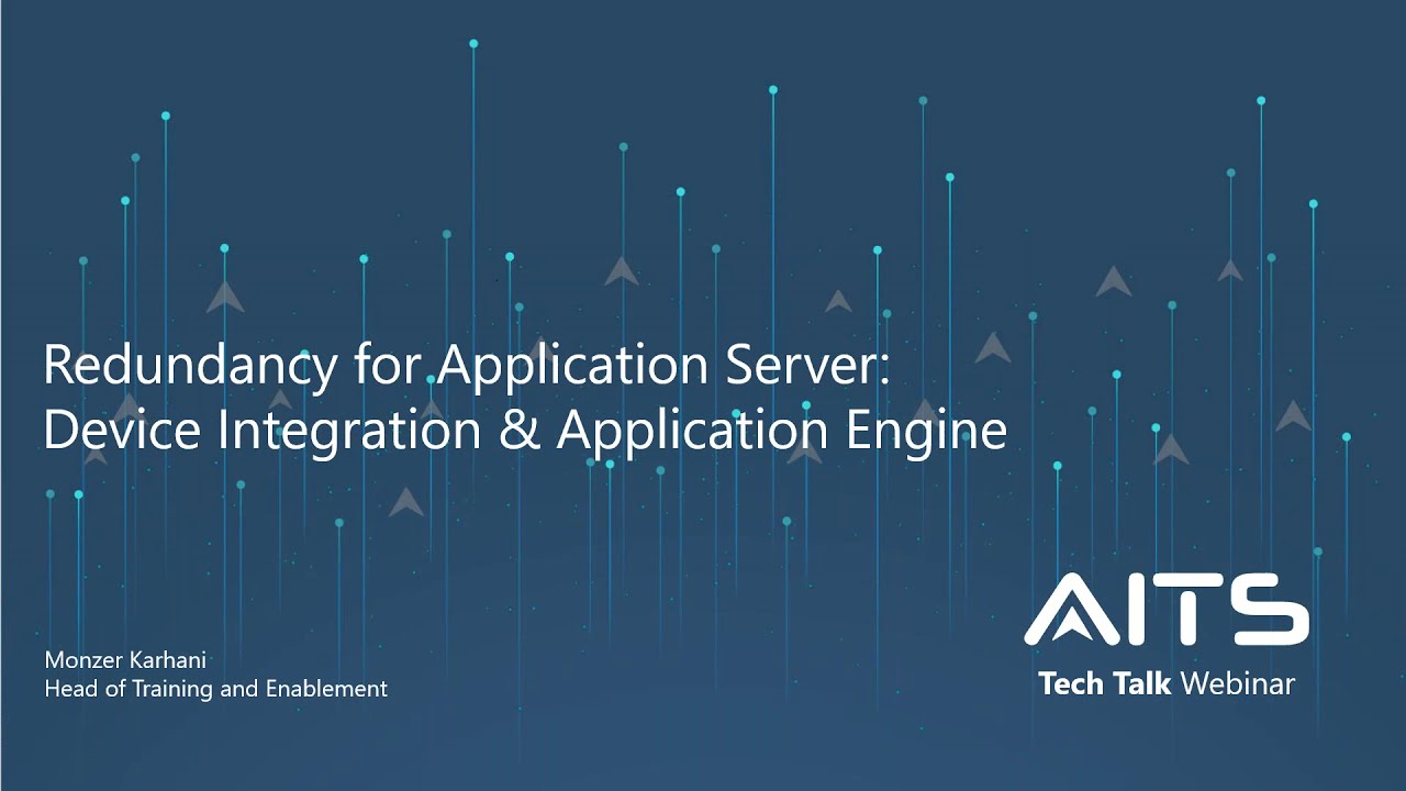 Redundancy for Application Server -Technical Webinar