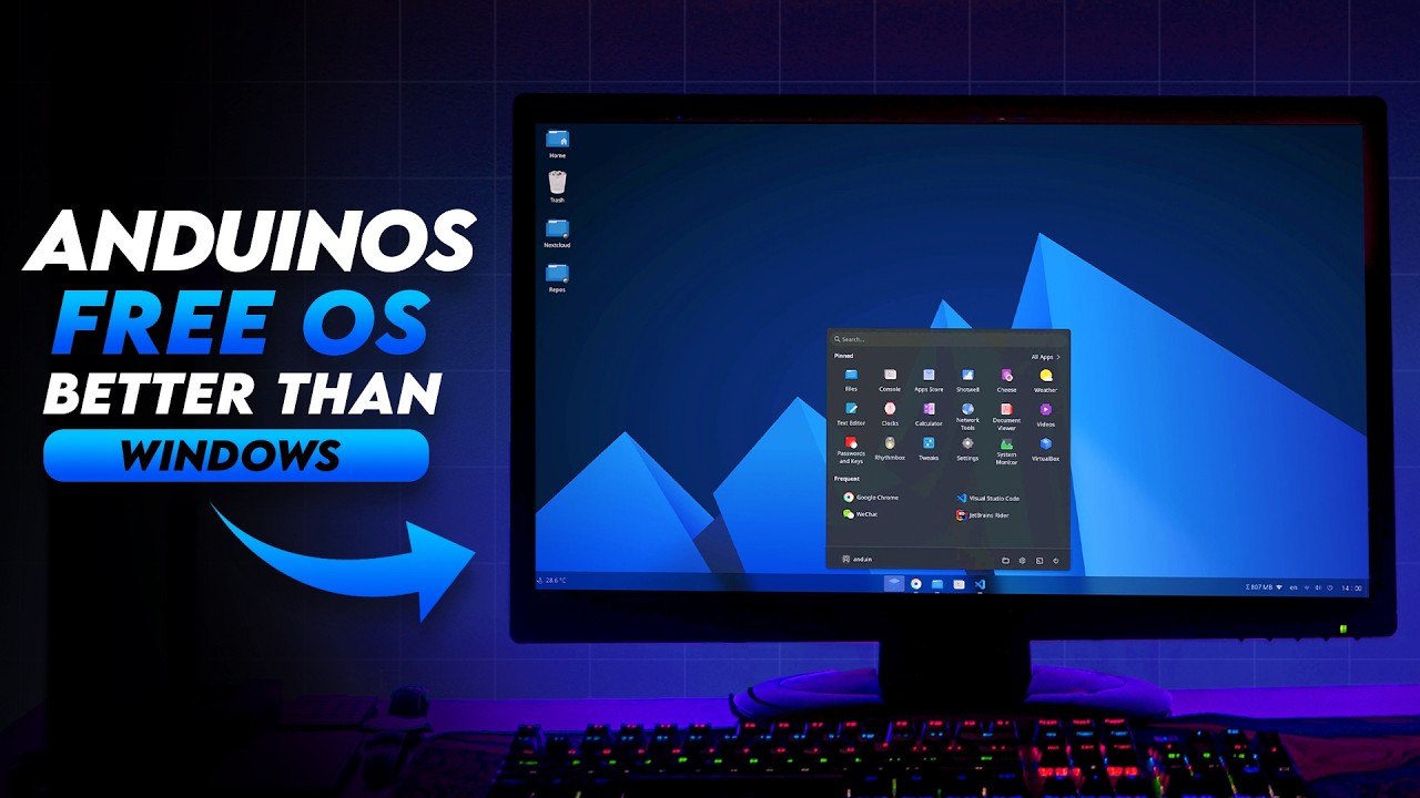 AnduinOS: Лучшая бесплатная альтернатива Windows в 2026 году! 💻🔥