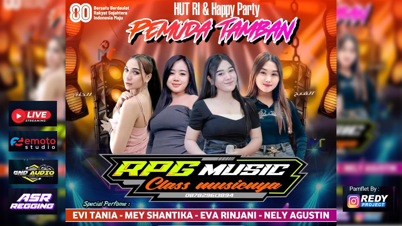 🔴LIVE RPG MUSIC - HUT RI & HAPPY PARTY PEMUDA TAMBAN - TAMBAN WATES KEDUNGJATI GROBOGAN - GND AUDIO