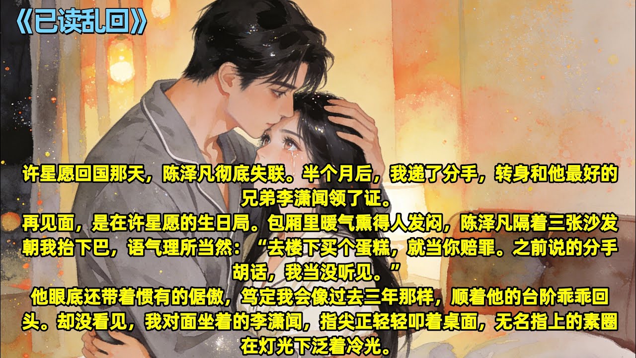 许星愿回国那天，陈泽凡彻底失联。半个月后，我递了分手，转身和他最好的兄弟李潇闻领了证。#全文已完结#一更到底#小说#言情