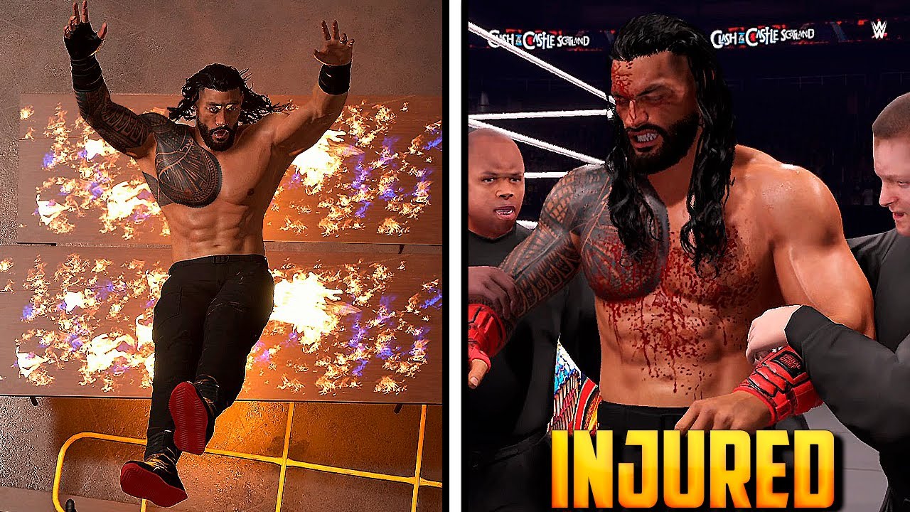 WWE 2K25: 30 раз, когда вы серьезно травмировали своего соперника!