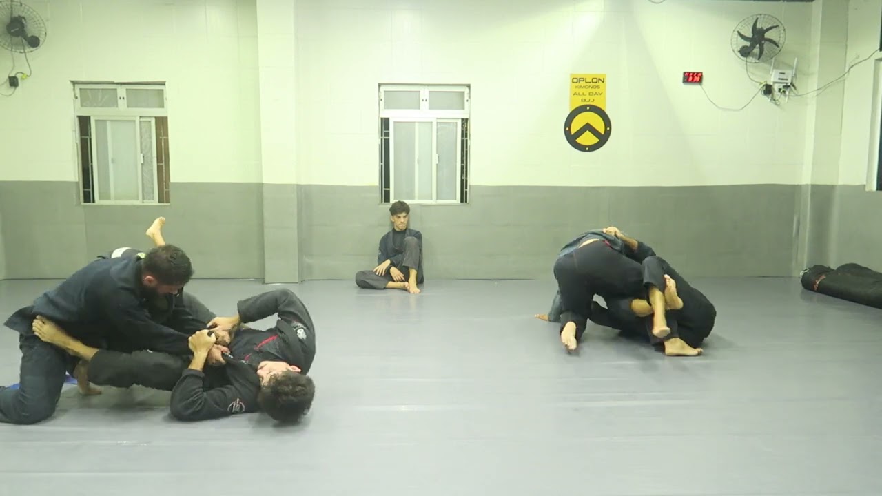 Rolling with talented brown belt Henry