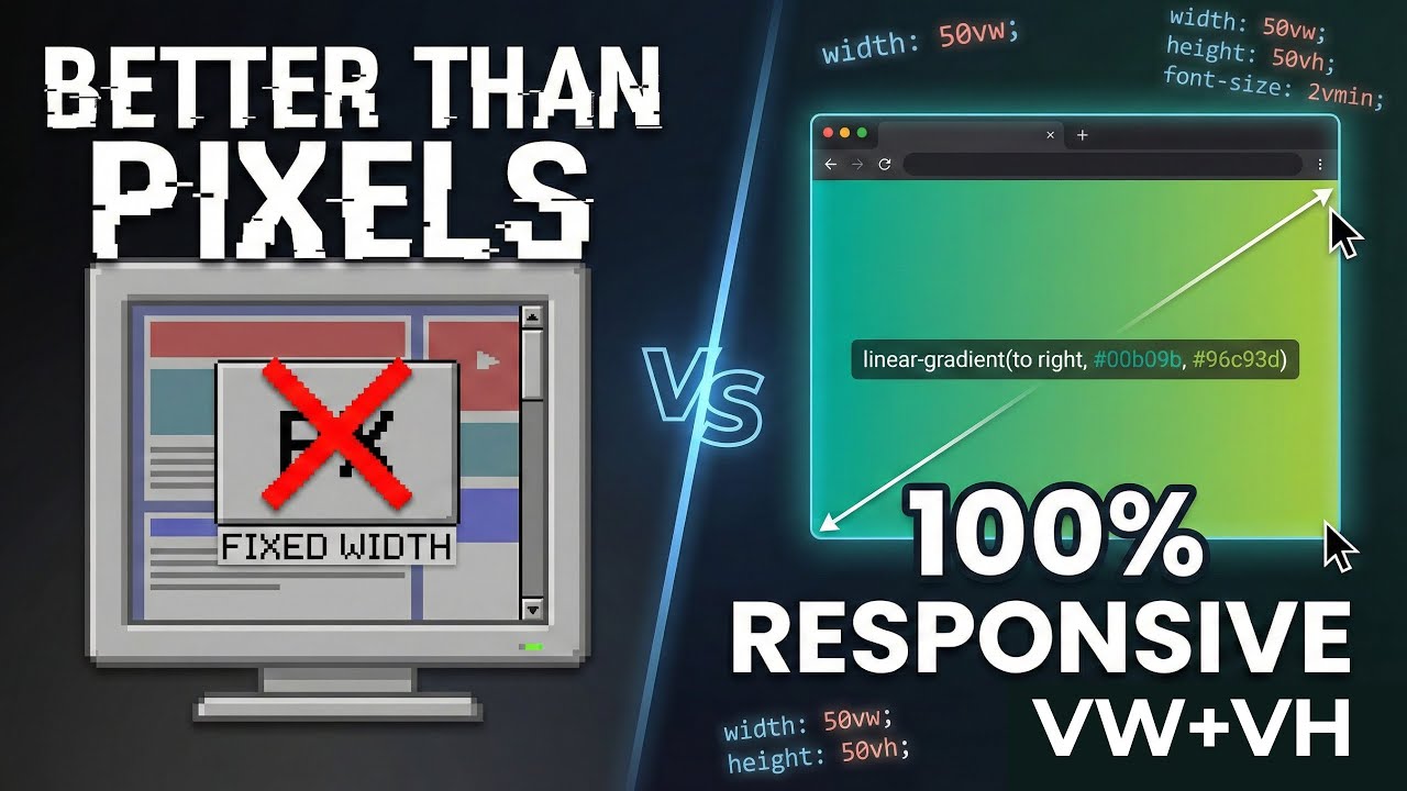 Stop Using Pixels! Master CSS Viewport Units (VW, VH, VMIN, VMAX)