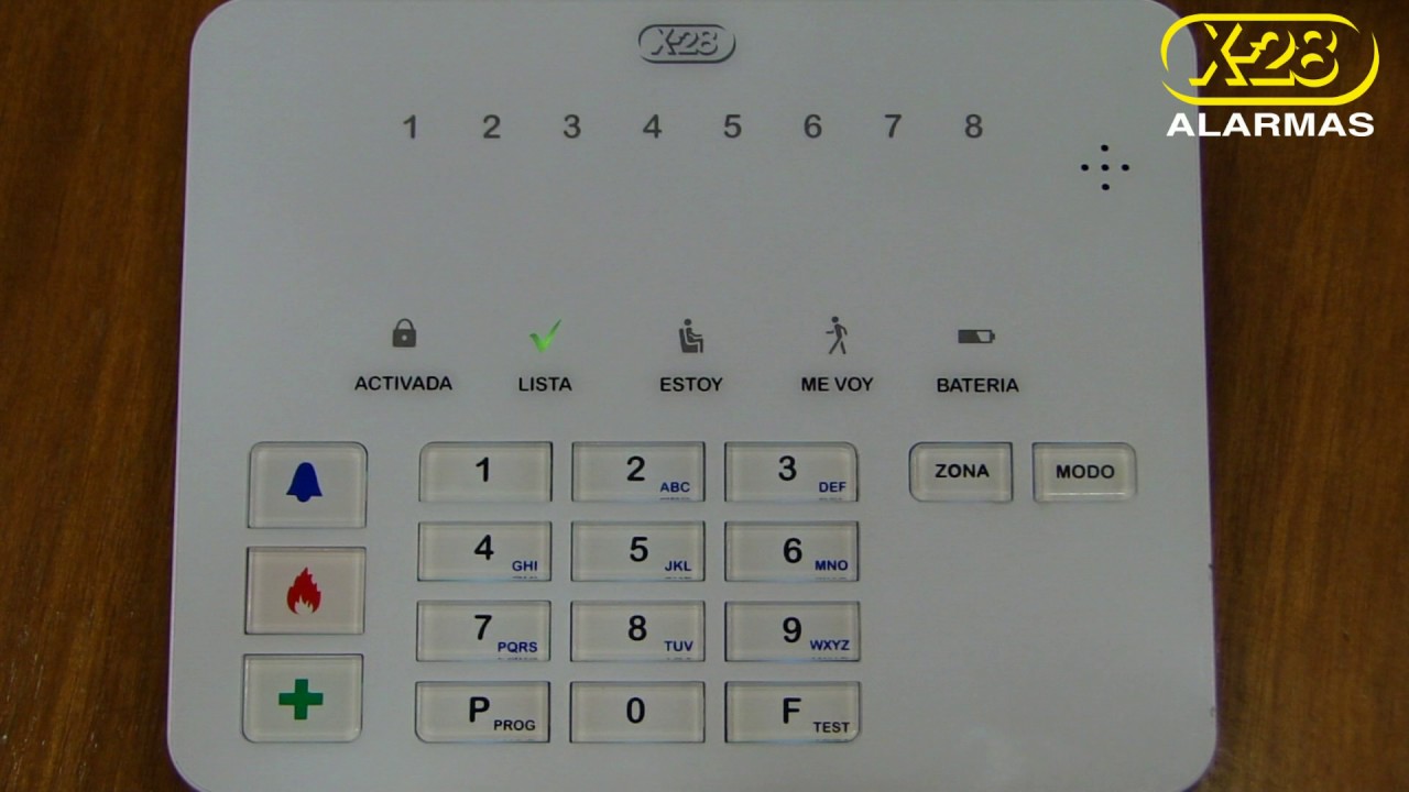 Configuración de los modos Estoy y Me Voy - X-28 ALARMAS