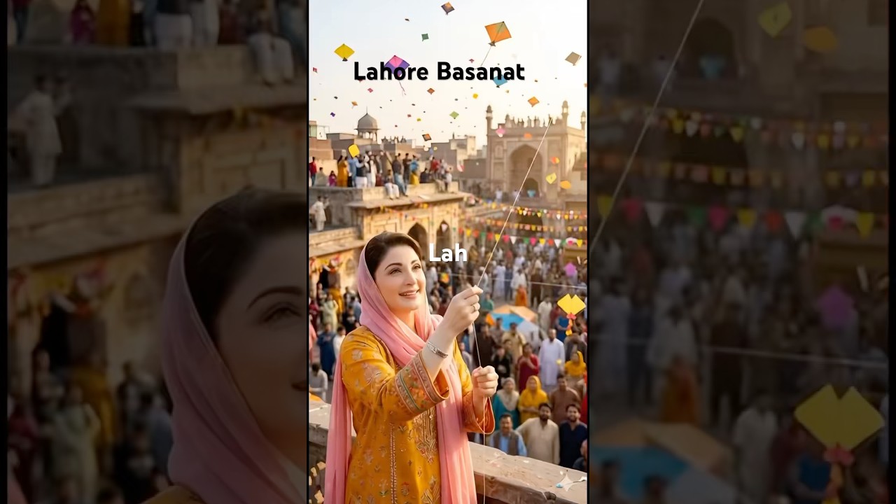 Maryam nawaz enjoy Lahore Basant 🥰#basant2026 #lahorebasant #kiteflying #maryamnawaz #viralvideo
