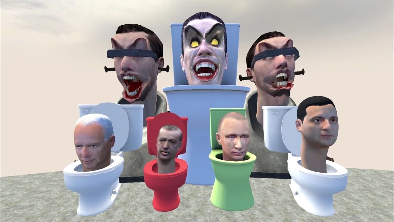 Spartan Kicking All New Skibidi Toilets Memes in the Giant Pit #44 - Garry's Mod