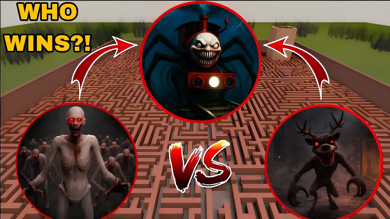Garry’s Mod: SCP-096 VS Choo Choo Charles VS 99 Night's In The Forest Deer (WHO WINS?)