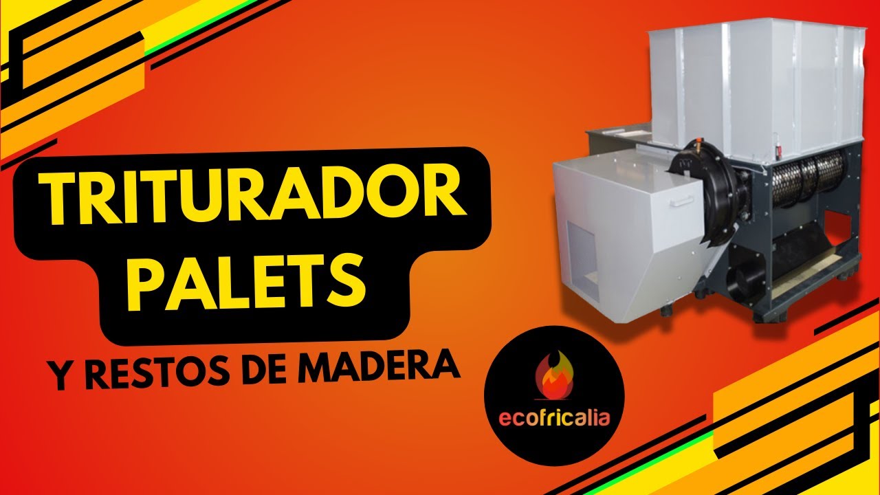 Trituradora de madera industrial: ¿cómo triturar palets y restos de madera seca fácilmente?