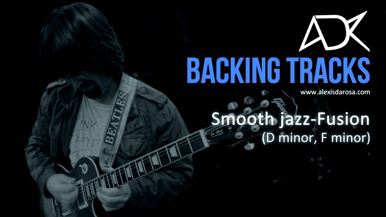 Smooth jazz fusion backing track D minor/F minor