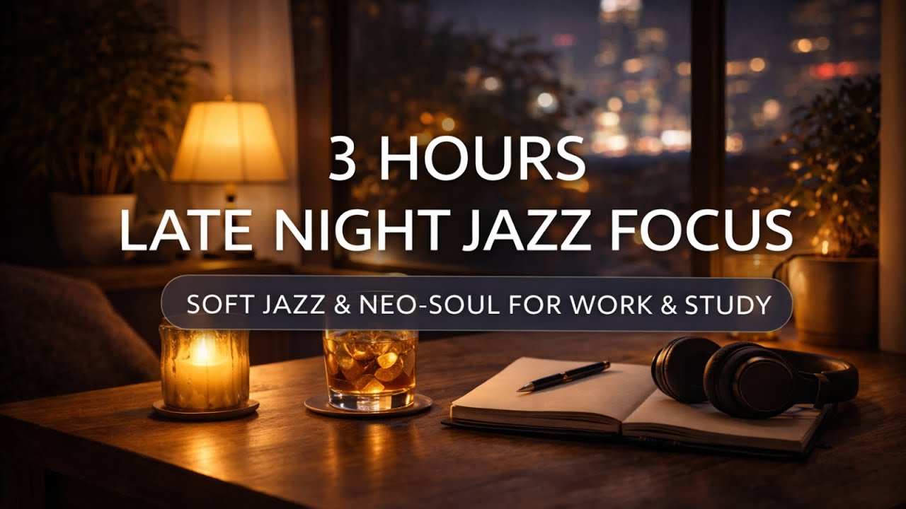 Late Night Jazz Focus – 3 Hours of Calm Jazz & Neo-Soul