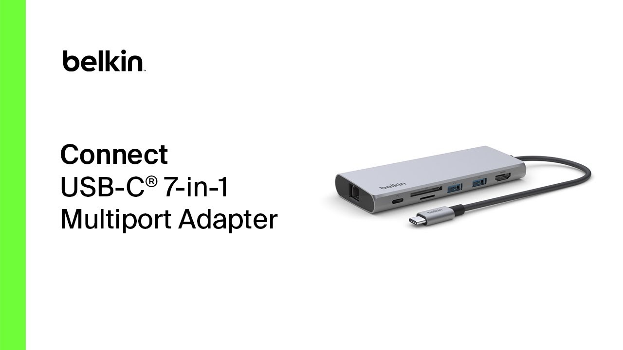 Belkin Connect USB-C&reg; 7-in-1 Multiport Adapter