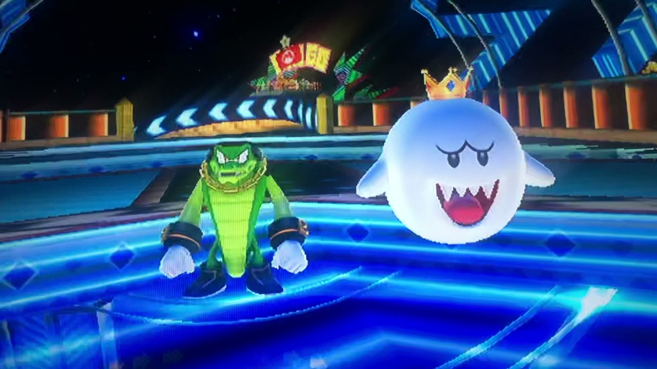 Mario and sonic at London 2012 Olympic Games-rival showdown king boo #1 (vector)