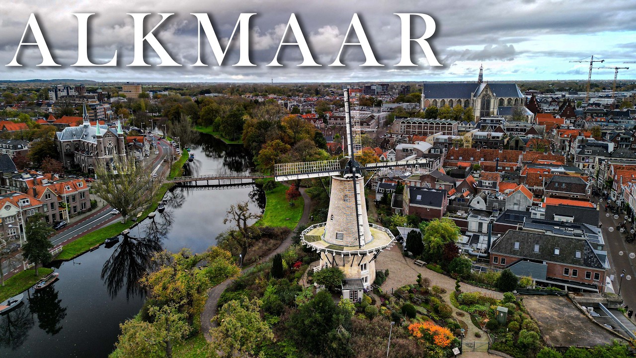 Alkmaar 🇳🇱 | 2024 Autumn | 4K Drone Video