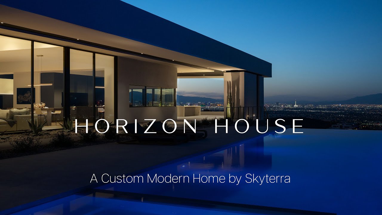 Modern Desert Home Carved into Las Vegas Black Mountains with Strip Views: Horizon House by Skyterra