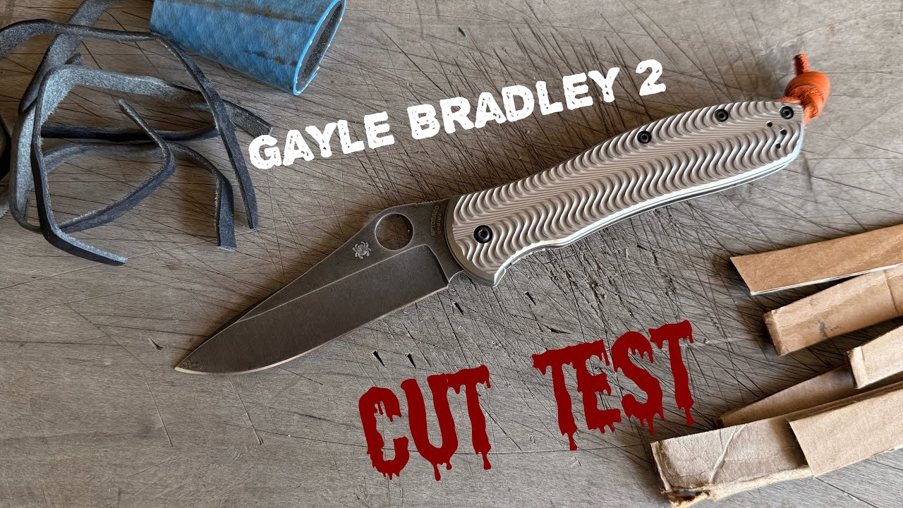 Тест на режущую способность: Spyderco Gayle Bradley 2