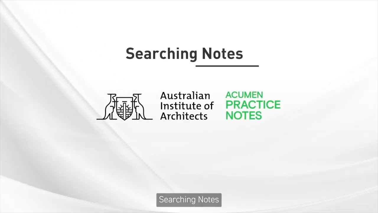 Searching for notes on the Acumen website