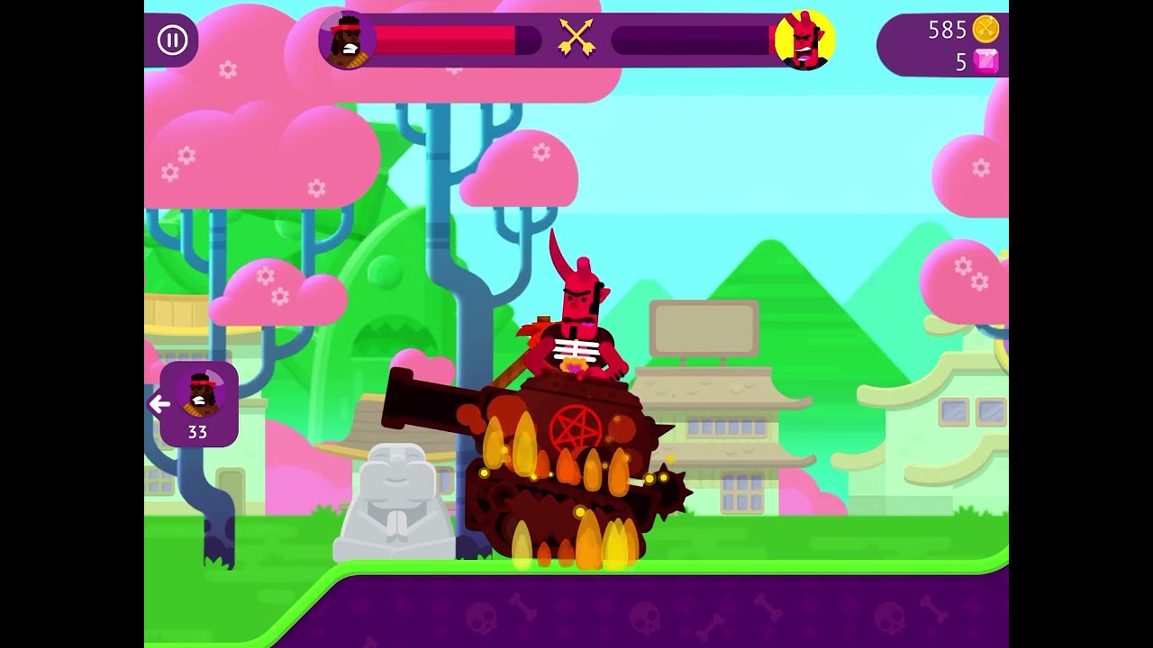 Bowmasters IOS Gameplay With Devil 