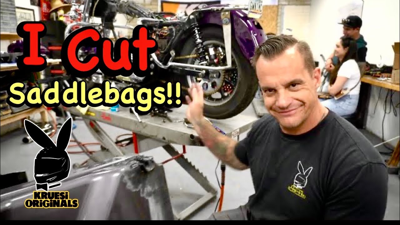 How to cut saddle bags for Kruesi Originals saddle bag rails