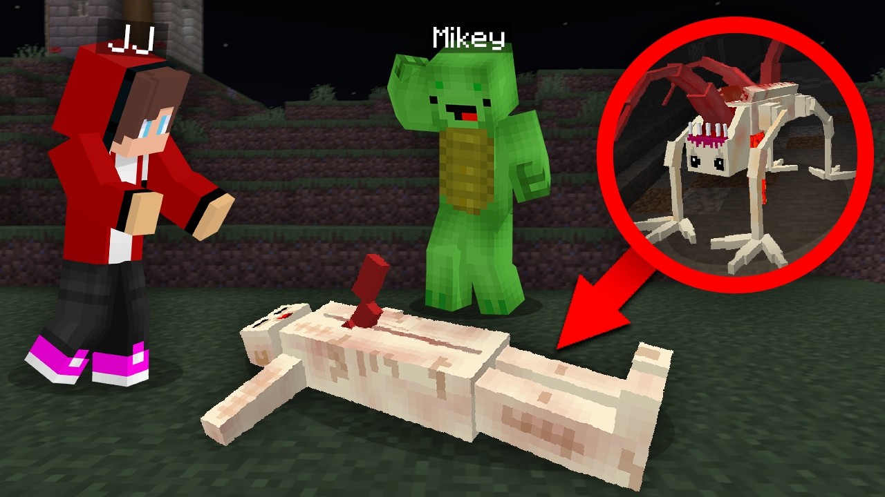 JJ and Mikey Catch a SCARY Patient in Minecraft !? Maizen